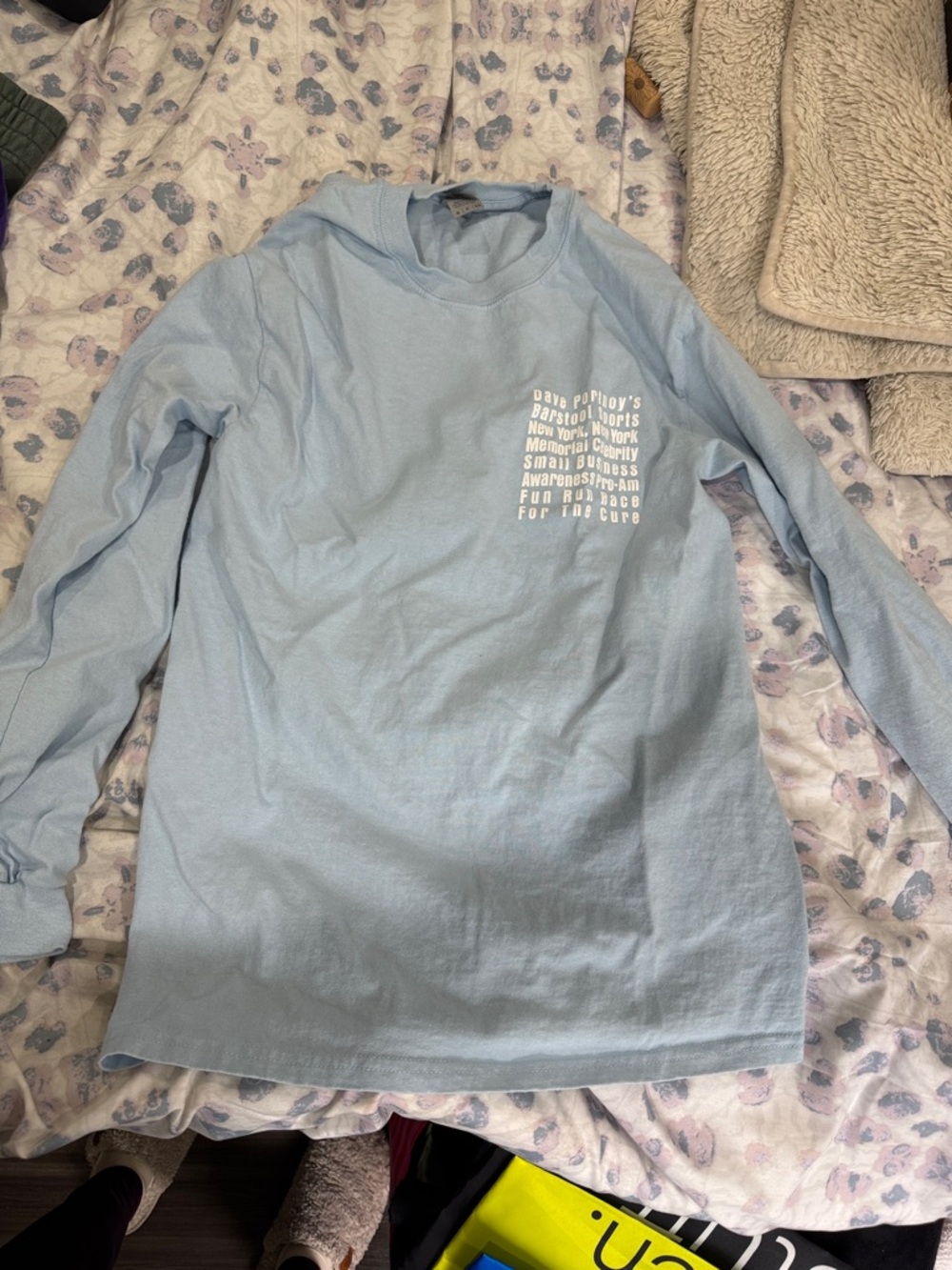 Gildan Light Blue Long-Sleeve Graphic Tee